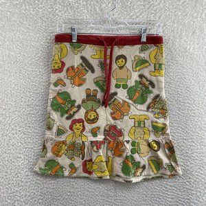 Toms Japanese Colorful Children Print Graphic Fun Kitsch Midi Cotton Skirt